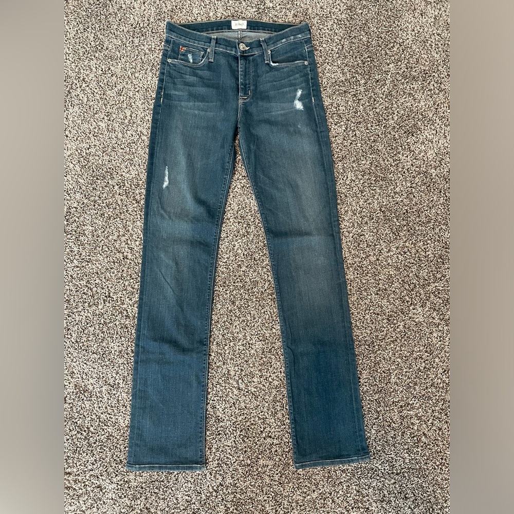 Hudson Jeans. Tilda mid rise cigarette. Lightly distressed. Size 27. Like new.